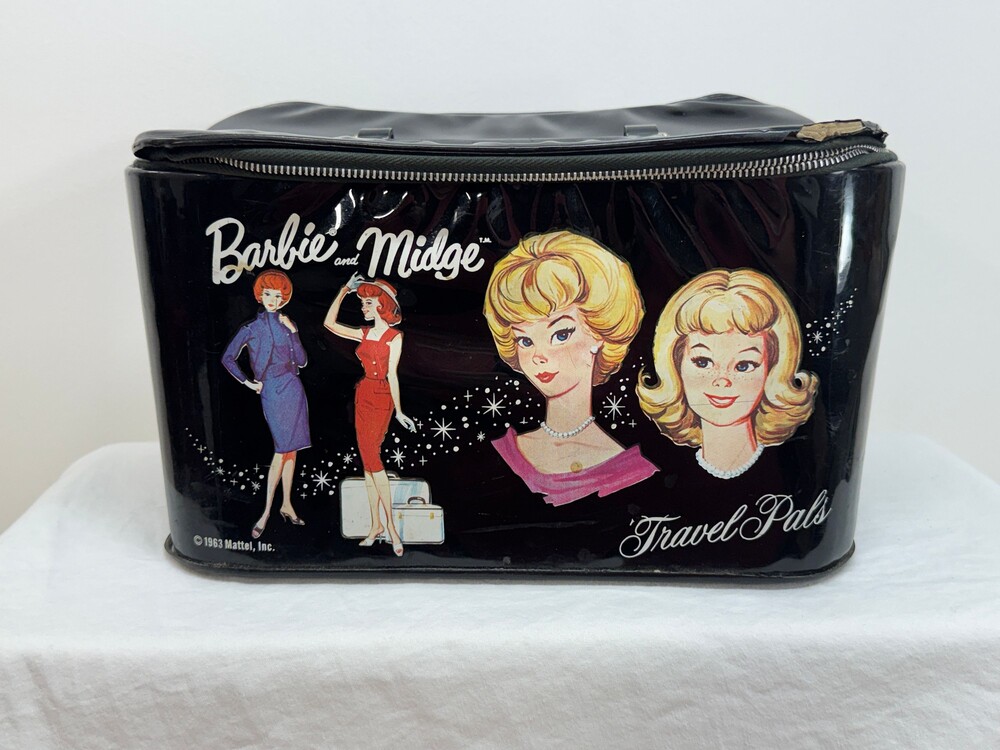 1963 Barbie & Midge Travel Pals Vintage Doll Case Mattel